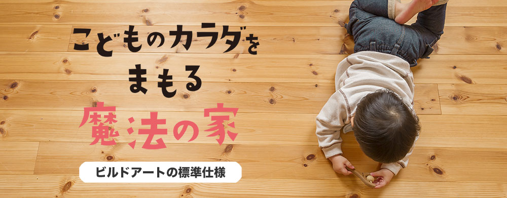 こどものカラダをまもる魔法の家 ビルドアートの標準仕様
